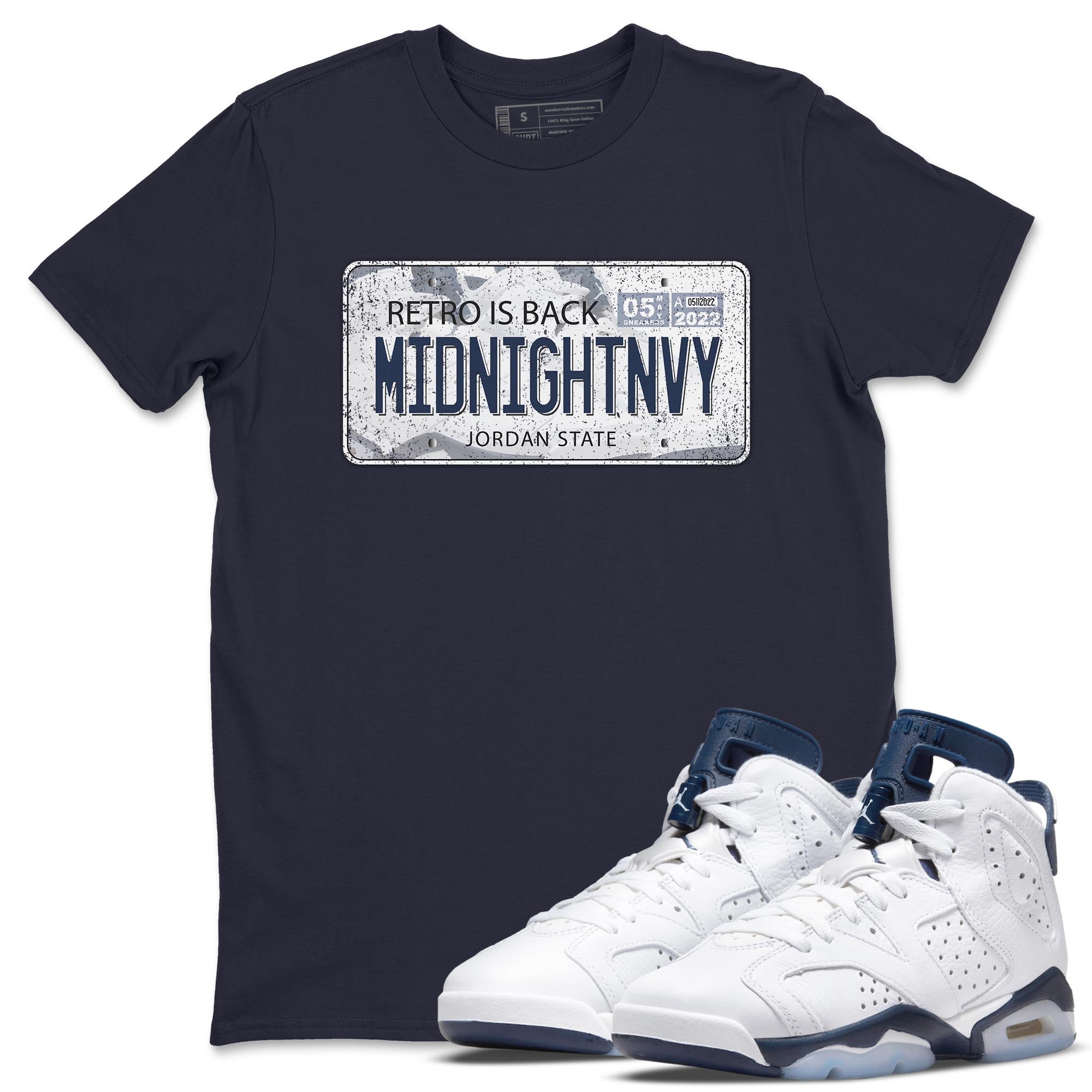 Jordan 6 Midnight Navy Sneaker Match Tees Jordan Plate Sneaker Tees Jordan 6 Midnight Navy Sneaker Release Tees Unisex Shirts