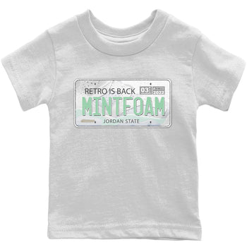 Jordan 6 Mint Foam Sneaker Match Tees Jordan Plate Sneaker Tees Jordan 6 Mint Foam Sneaker Release Tees Kids Shirts