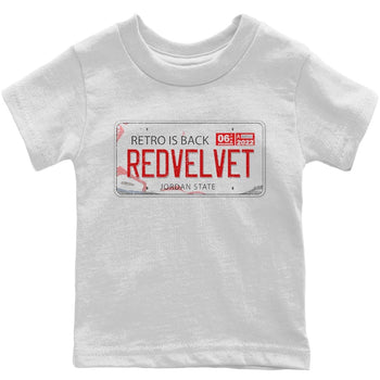 Jordan 6 Red Velvet Cookies Sneaker Match Tees Jordan Plate Sneaker Tees Jordan 6 Red Velvet Cookies Sneaker Release Tees Kids Shirts
