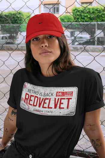 Jordan 6 Red Velvet Cookies Sneaker Match Tees Jordan Plate Sneaker Tees Jordan 6 Red Velvet Cookies Sneaker Release Tees Unisex Shirts