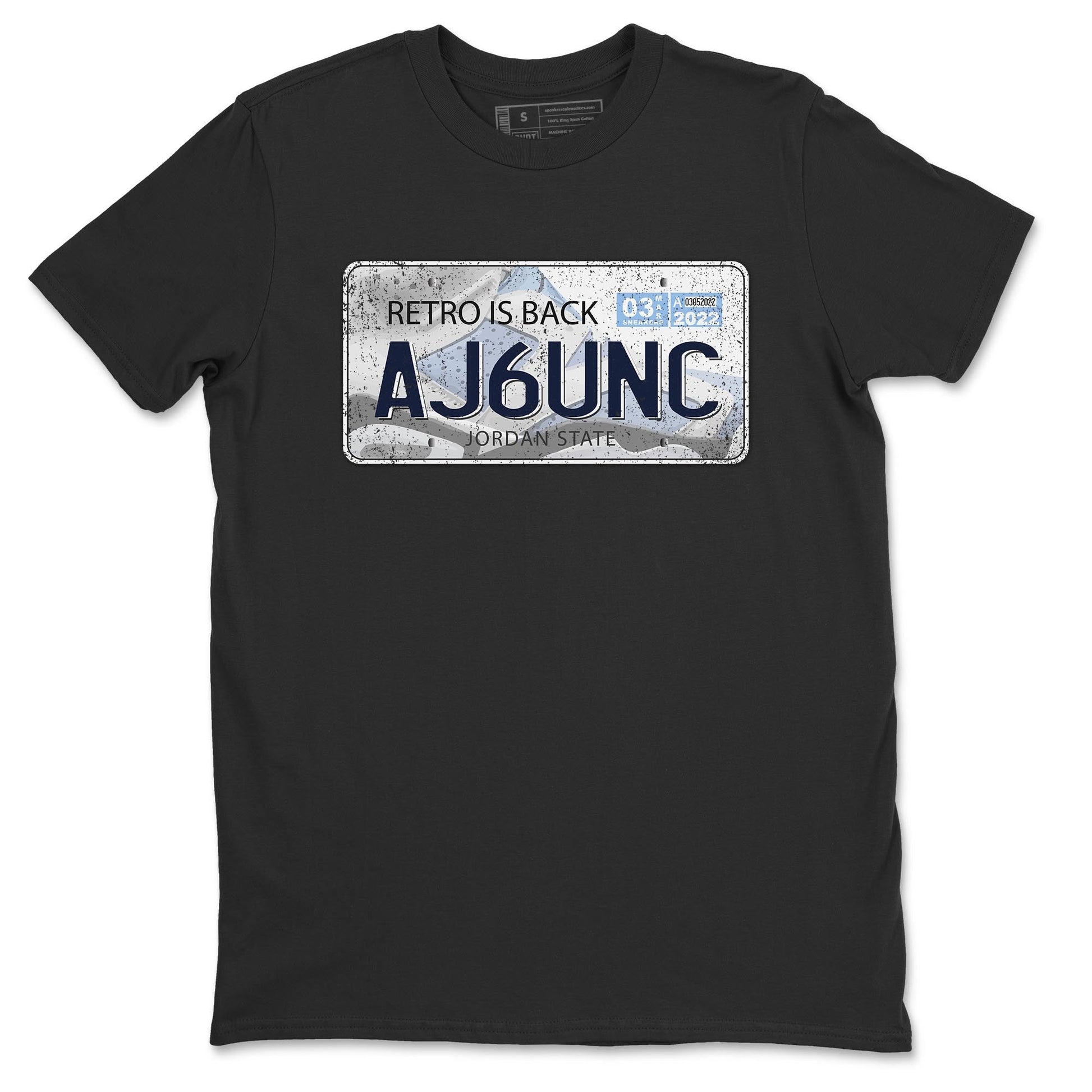 Jordan 6 UNC Sneaker Match Tees Jordan Plate Sneaker Tees Jordan 6 UNC Sneaker Release Tees Unisex Shirts