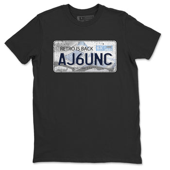 Jordan 6 UNC Sneaker Match Tees Jordan Plate Sneaker Tees Jordan 6 UNC Sneaker Release Tees Unisex Shirts