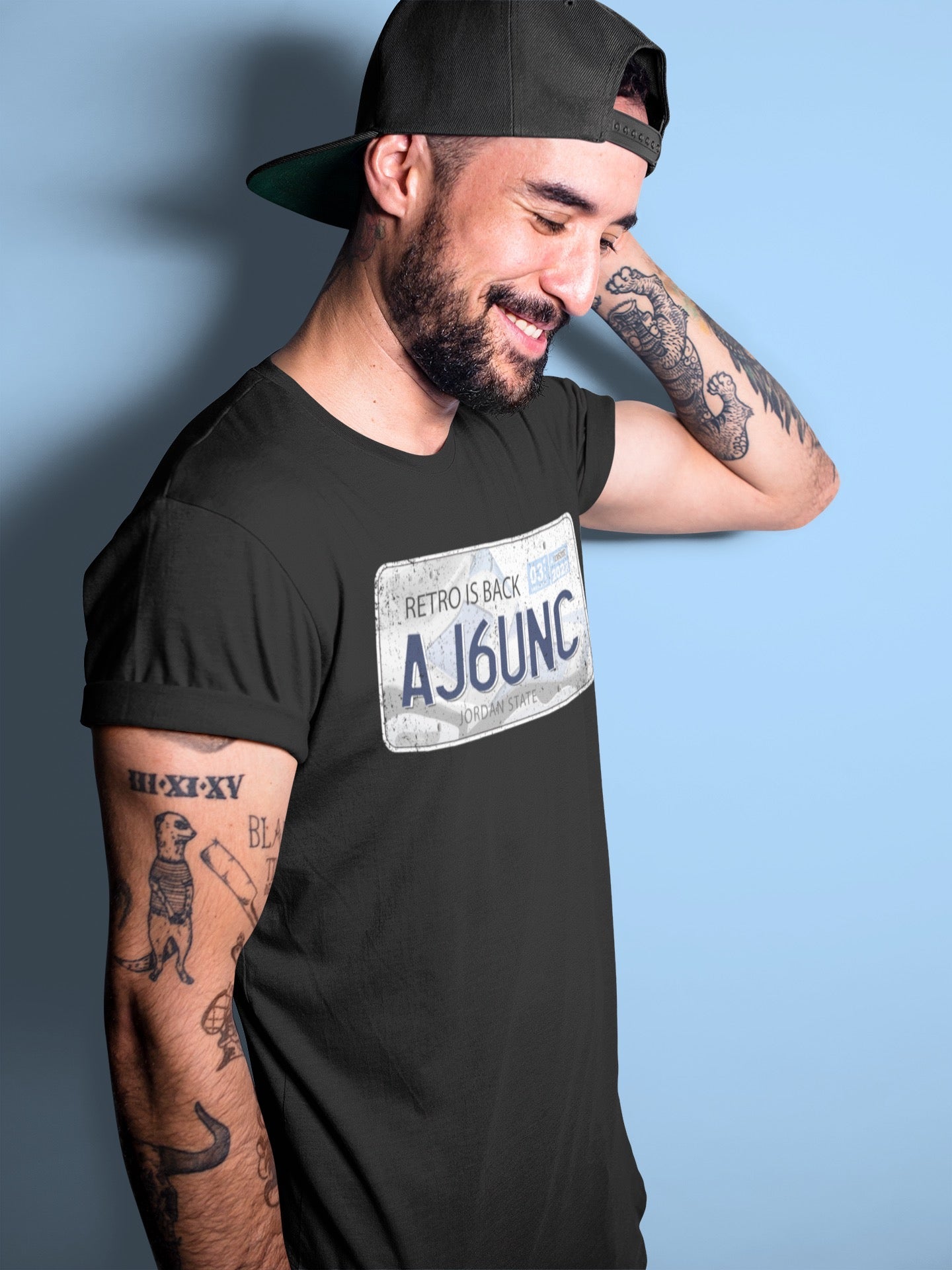 Jordan 6 UNC Sneaker Match Tees Jordan Plate Sneaker Tees Jordan 6 UNC Sneaker Release Tees Unisex Shirts