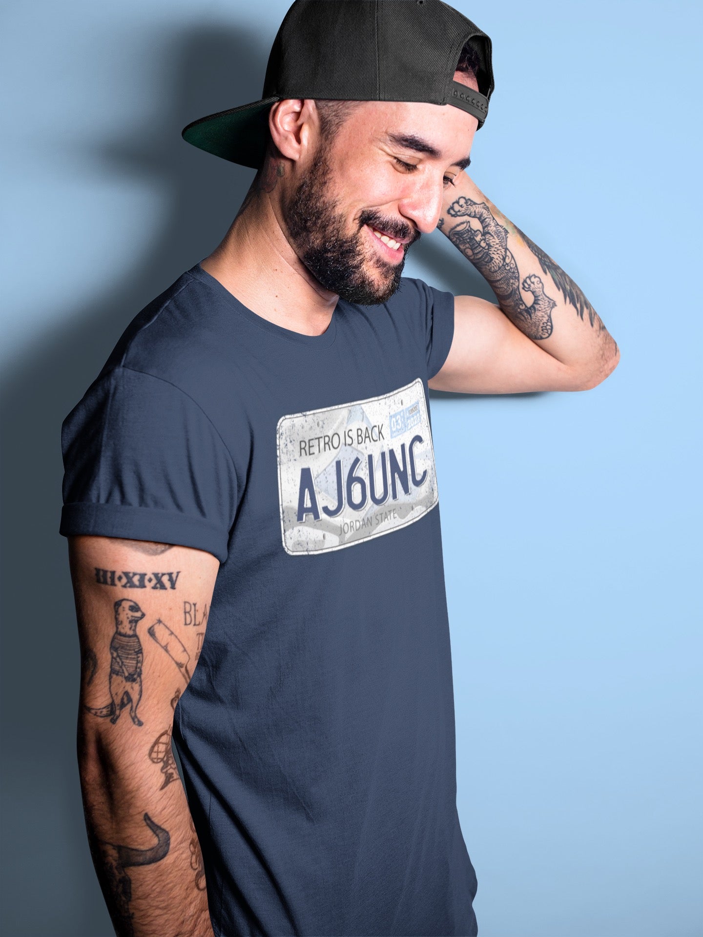 Jordan 6 UNC Sneaker Match Tees Jordan Plate Sneaker Tees Jordan 6 UNC Sneaker Release Tees Unisex Shirts