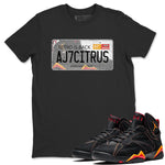 Jordan 7 Citrus Sneaker Match Tees Jordan Plate Sneaker Tees Jordan 7 Citrus Sneaker Release Tees Unisex Shirts