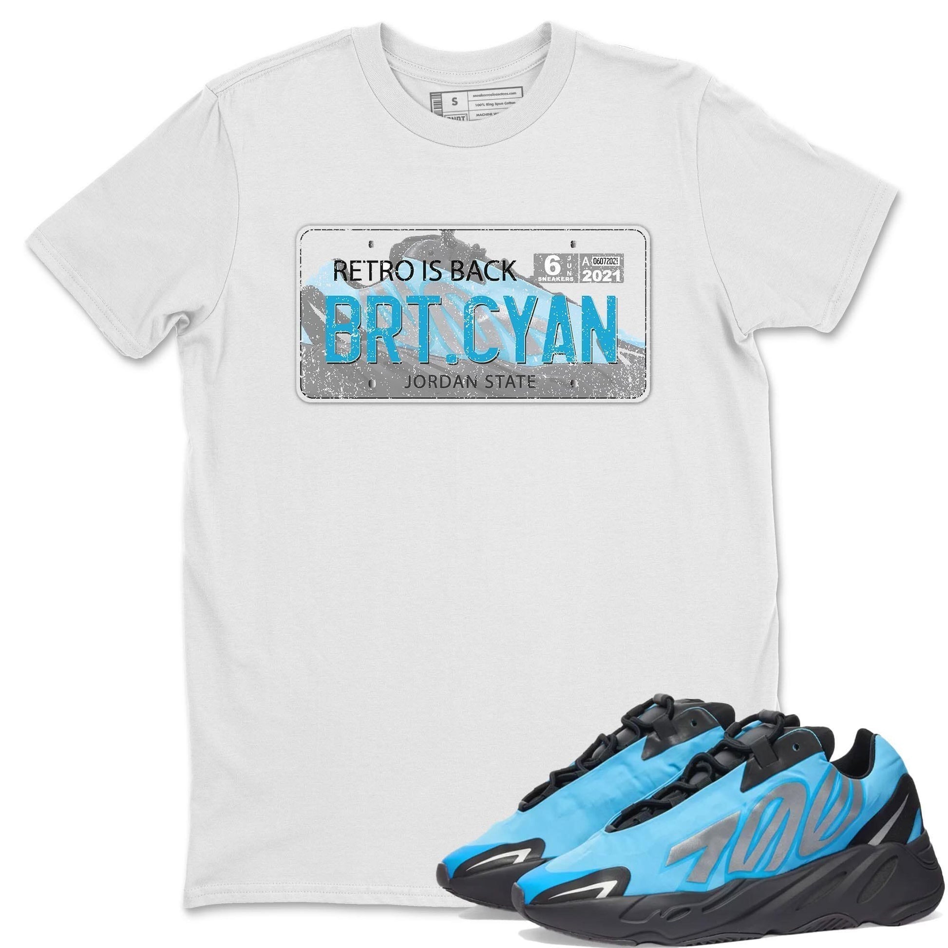 Yeezy 700 Bright Cyan Sneaker Match Tees Jordan Plate Sneaker Tees Yeezy 700 Bright Cyan Sneaker Release Tees Unisex Shirts