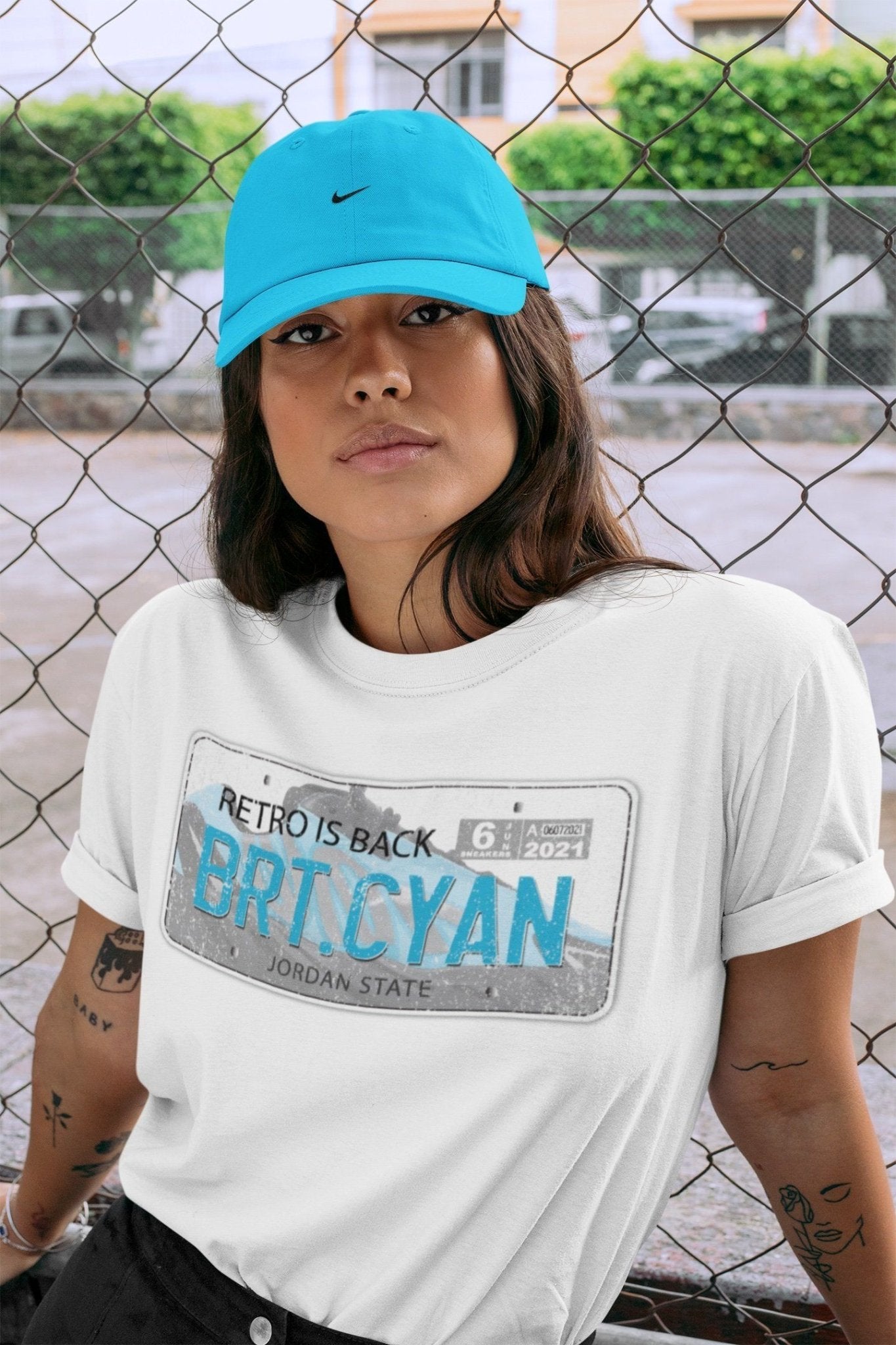 Yeezy 700 Bright Cyan Sneaker Match Tees Jordan Plate Sneaker Tees Yeezy 700 Bright Cyan Sneaker Release Tees Unisex Shirts