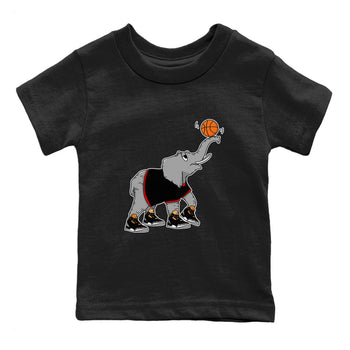 Jordan 3 Black Gold Sneaker Match Tees Juggling Elephant Sneaker Tees Jordan 3 Black Gold Sneaker Release Tees Kids Shirts