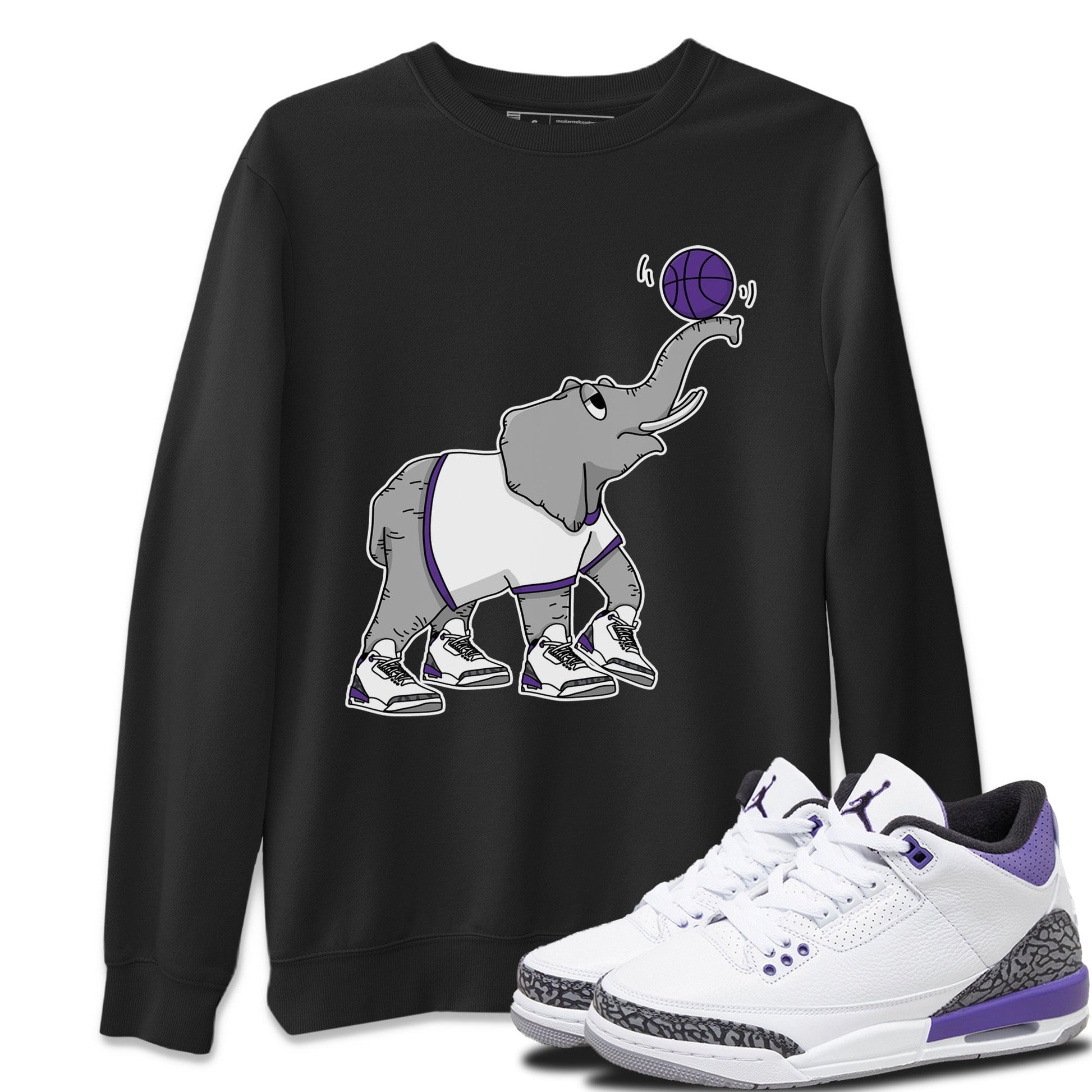 Jordan 3 Dark Iris Sneaker Match Tees Juggling Elephant Sneaker Tees Jordan 3 Dark Iris Sneaker Release Tees Unisex Shirts