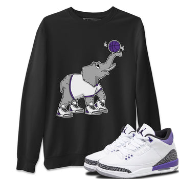 Jordan 3 Dark Iris Sneaker Match Tees Juggling Elephant Sneaker Tees Jordan 3 Dark Iris Sneaker Release Tees Unisex Shirts