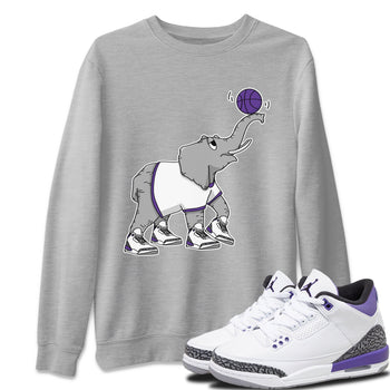 Jordan 3 Dark Iris Sneaker Match Tees Juggling Elephant Sneaker Tees Jordan 3 Dark Iris Sneaker Release Tees Unisex Shirts
