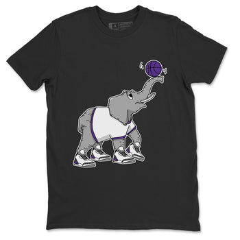Jordan 3 Dark Iris Sneaker Match Tees Juggling Elephant Sneaker Tees Jordan 3 Dark Iris Sneaker Release Tees Unisex Shirts