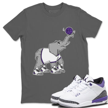 Jordan 3 Dark Iris Sneaker Match Tees Juggling Elephant Sneaker Tees Jordan 3 Dark Iris Sneaker Release Tees Unisex Shirts