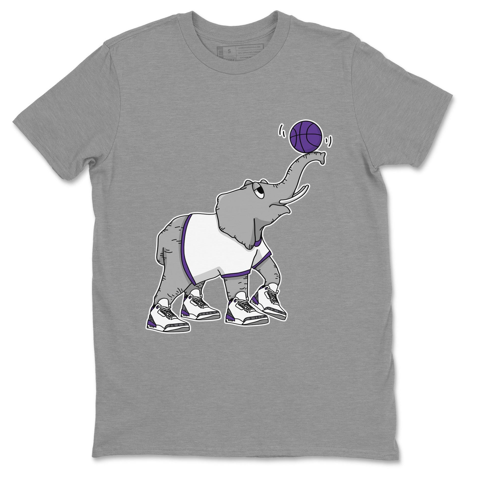 Jordan 3 Dark Iris Sneaker Match Tees Juggling Elephant Sneaker Tees Jordan 3 Dark Iris Sneaker Release Tees Unisex Shirts