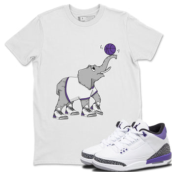 Jordan 3 Dark Iris Sneaker Match Tees Juggling Elephant Sneaker Tees Jordan 3 Dark Iris Sneaker Release Tees Unisex Shirts