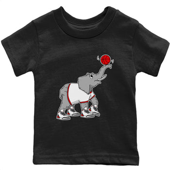 Jordan 3 Fire Red Sneaker Match Tees Juggling Elephant Sneaker Tees Jordan 3 Fire Red Sneaker Release Tees Kids Shirts
