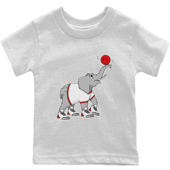 Jordan 3 Fire Red Sneaker Match Tees Juggling Elephant Sneaker Tees Jordan 3 Fire Red Sneaker Release Tees Kids Shirts