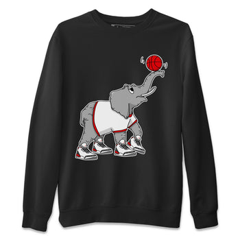 Jordan 3 Fire Red Sneaker Match Tees Juggling Elephant Sneaker Tees Jordan 3 Fire Red Sneaker Release Tees Unisex Shirts