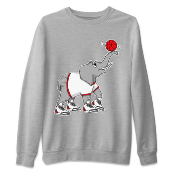Jordan 3 Fire Red Sneaker Match Tees Juggling Elephant Sneaker Tees Jordan 3 Fire Red Sneaker Release Tees Unisex Shirts