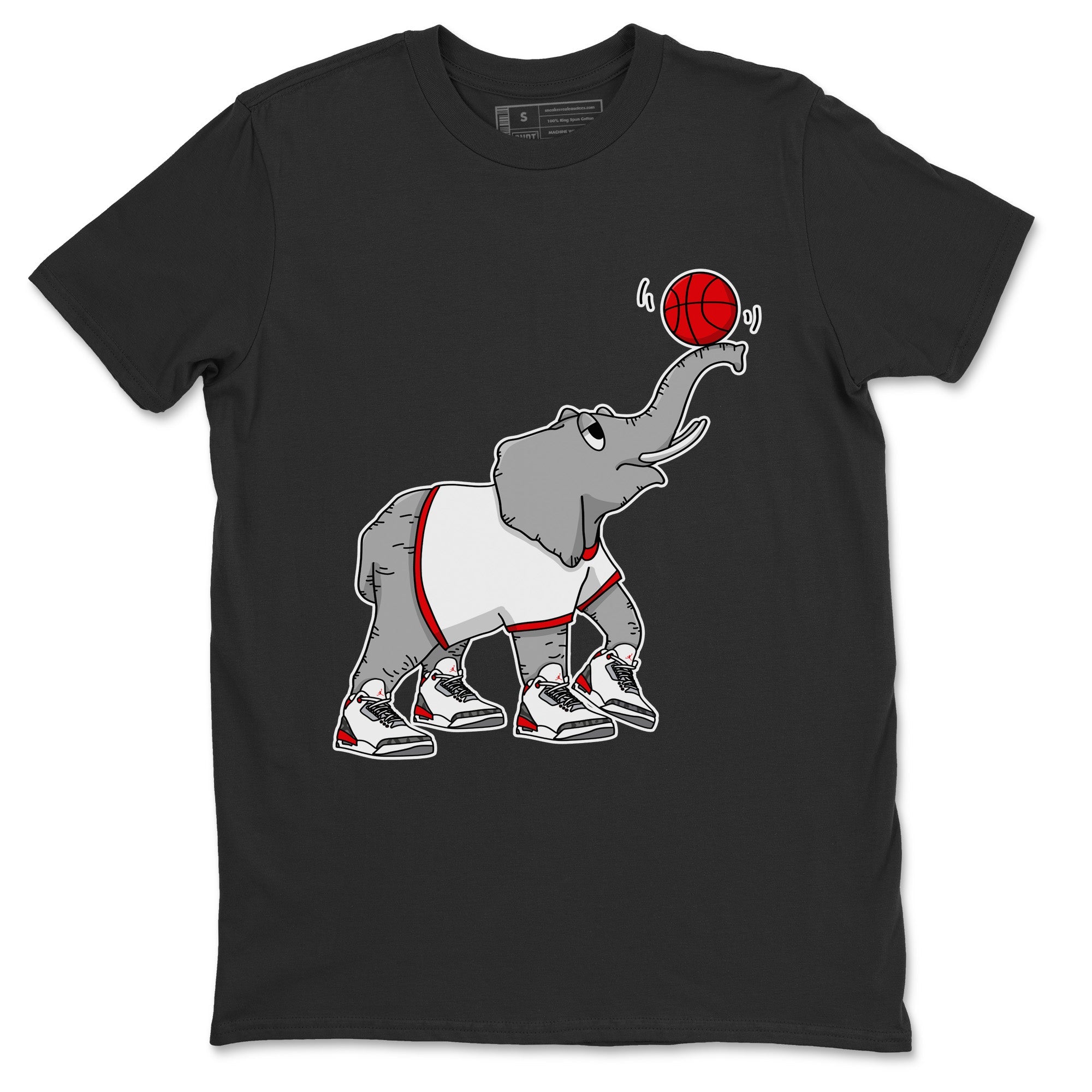 Jordan 3 Fire Red Sneaker Match Tees Juggling Elephant Sneaker Tees Jordan 3 Fire Red Sneaker Release Tees Unisex Shirts