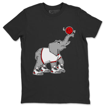 Jordan 3 Fire Red Sneaker Match Tees Juggling Elephant Sneaker Tees Jordan 3 Fire Red Sneaker Release Tees Unisex Shirts