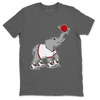 Jordan 3 Fire Red Sneaker Match Tees Juggling Elephant Sneaker Tees Jordan 3 Fire Red Sneaker Release Tees Unisex Shirts