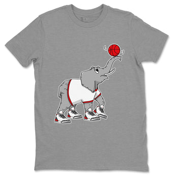 Jordan 3 Fire Red Sneaker Match Tees Juggling Elephant Sneaker Tees Jordan 3 Fire Red Sneaker Release Tees Unisex Shirts