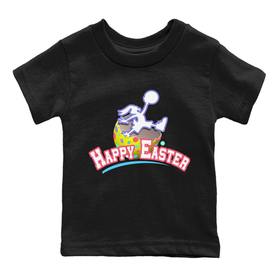 Dunk Easter Candy Sneaker Match Tees Jumpman Bunny Sneaker Tees Holiday Easter T-Shirt Sneaker Release Tees Kids Shirts Black 2