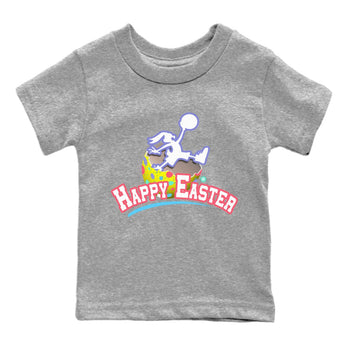 Dunk Easter Candy Sneaker Match Tees Jumpman Bunny Sneaker Tees Holiday Easter T-Shirt Sneaker Release Tees Kids Shirts Heather Grey 2