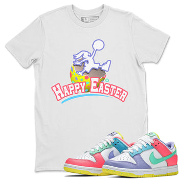 Dunk Easter Candy Sneaker Match Tees Jumpman Bunny Sneaker Tees Holiday Easter T-Shirt Sneaker Release Tees Unisex Shirts White 1
