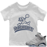 Jordan 6 Georgetown Sneaker Match Tees Jumpman Bunny Sneaker Tees Jordan 6 Georgetown Sneaker Release Tees Kids Shirts