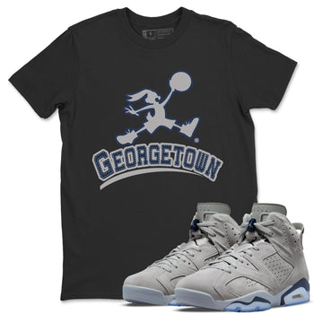 Jordan 6 Georgetown Sneaker Match Tees Jumpman Bunny Sneaker Tees Jordan 6 Georgetown Sneaker Release Tees Unisex Shirts