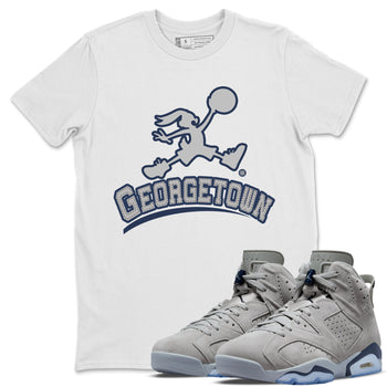 Jordan 6 Georgetown Sneaker Match Tees Jumpman Bunny Sneaker Tees Jordan 6 Georgetown Sneaker Release Tees Unisex Shirts