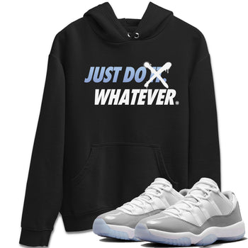 Air Jordan 11 White Cement Sneaker Match Tees Just Do Whatever Sneaker Tees Air Jordan 11 Cement Grey Sneaker Release Tees Unisex Shirts Black 1