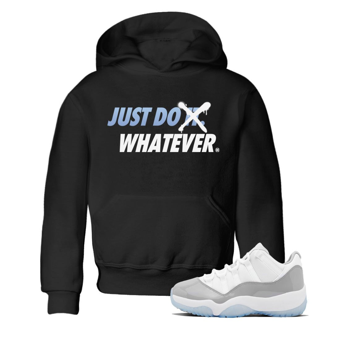 Air Jordan 11 White Cement Sneaker Match Tees Just Do Whatever Sneaker Tees Air Jordan 11 Cement Grey Sneaker Release Tees Kids Shirts Black 1