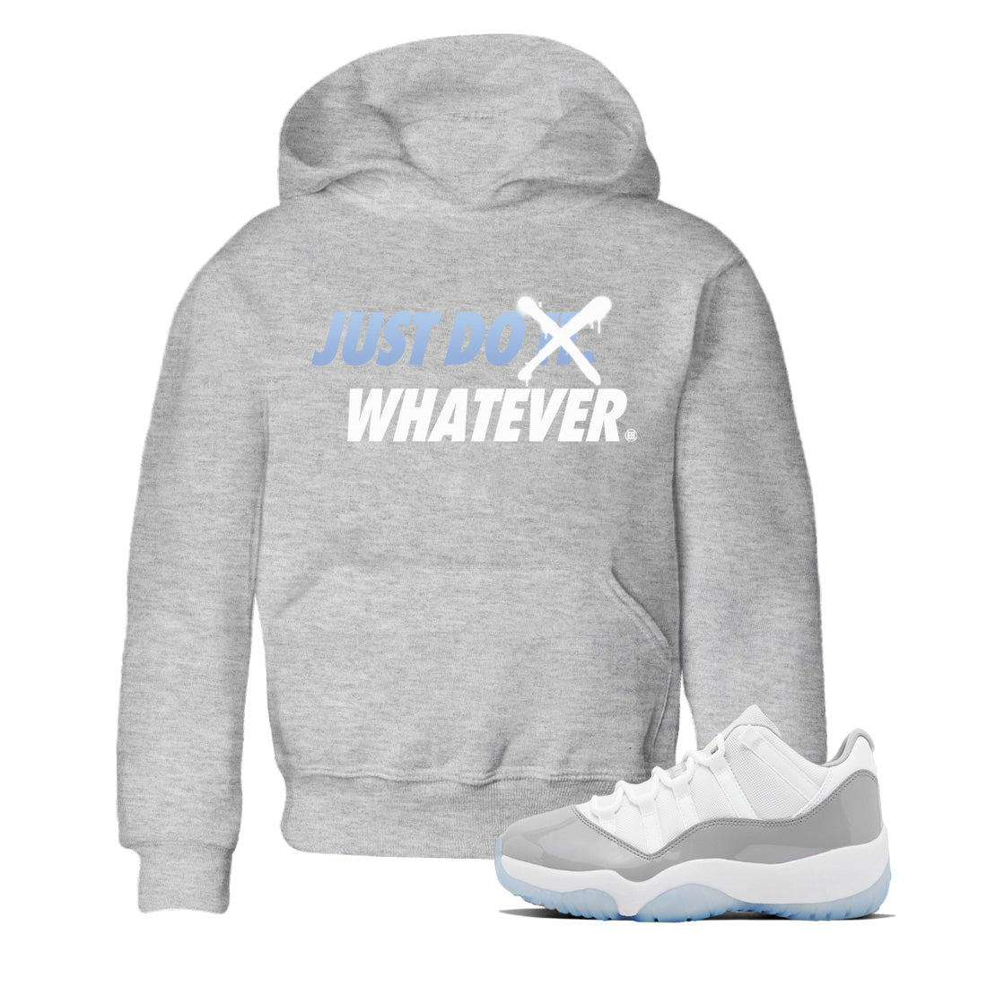 Air Jordan 11 White Cement Sneaker Match Tees Just Do Whatever Sneaker Tees Air Jordan 11 Cement Grey Sneaker Release Tees Kids Shirts Heather Grey 1