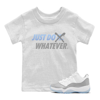 Air Jordan 11 White Cement Sneaker Match Tees Just Do Whatever Sneaker Tees Air Jordan 11 Cement Grey Sneaker Release Tees Kids Shirts White 1