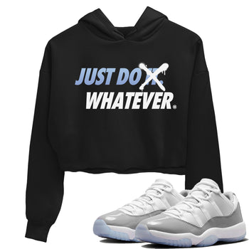 Air Jordan 11 White Cement Sneaker Match Tees Just Do Whatever Sneaker Tees Air Jordan 11 Cement Grey Sneaker Release Tees Women's Shirts Black 1