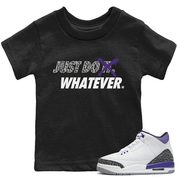 Jordan 3 Dark Iris Sneaker Match Tees Just Do Whatever Sneaker Tees Jordan 3 Dark Iris Sneaker Release Tees Kids Shirts
