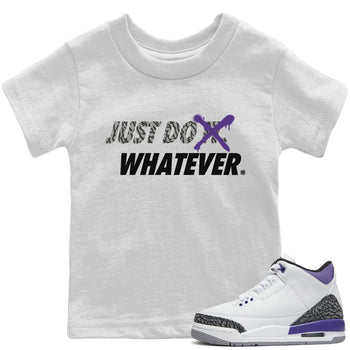 Jordan 3 Dark Iris Sneaker Match Tees Just Do Whatever Sneaker Tees Jordan 3 Dark Iris Sneaker Release Tees Kids Shirts