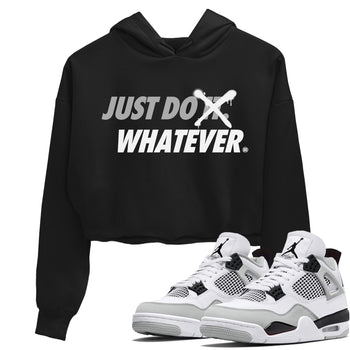 Jordan 4 Military Black Sneaker Match Tees Just Do Whatever Sneaker Tees Jordan 4 Military Black Sneaker Release Tees Women's Shirts