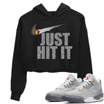Jordan 3 Cool Grey Sneaker Match Tees Just Hit It Sneaker Tees Jordan 3 Cool Grey Sneaker Release Tees Women's Shirts