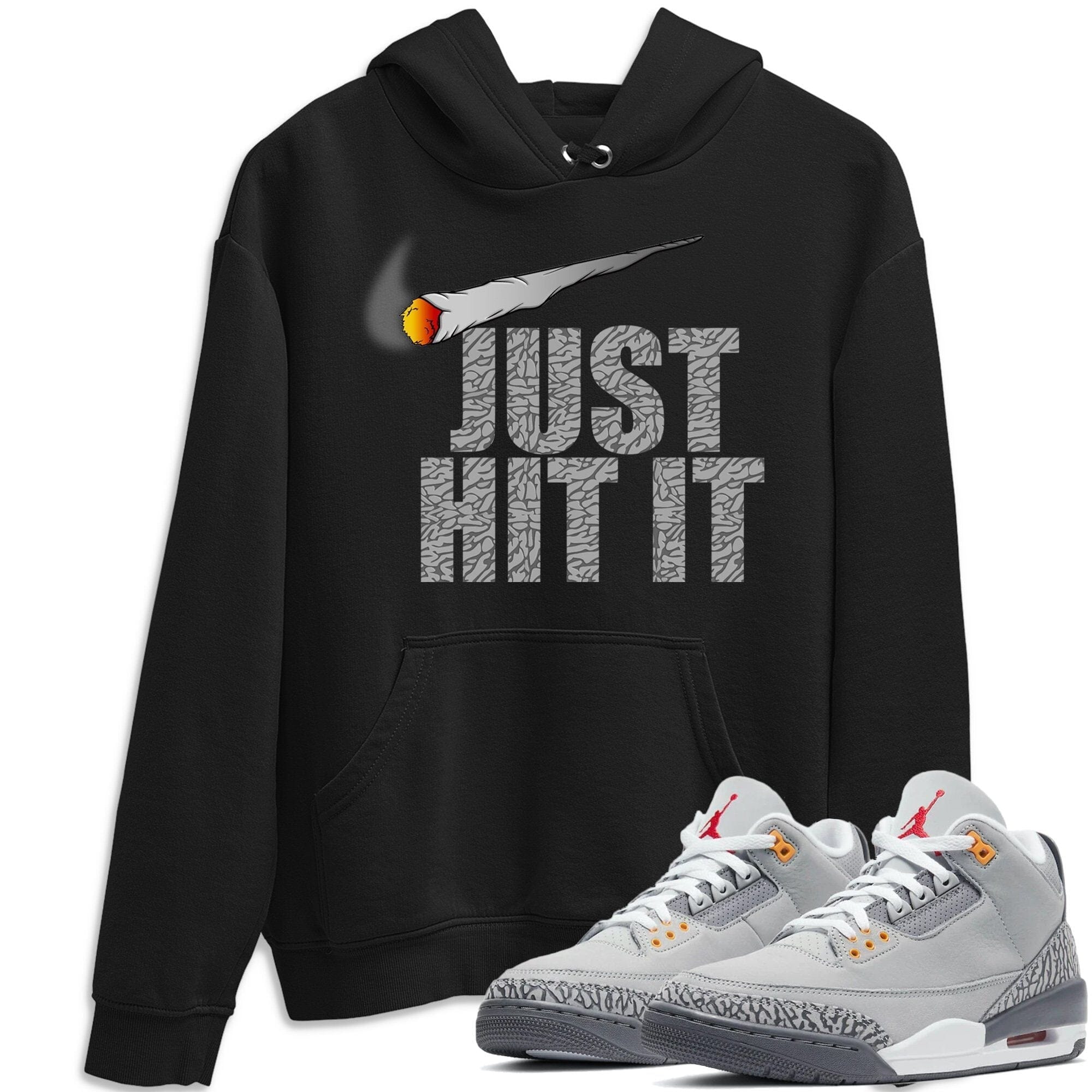 Jordan 3 Cool Grey Sneaker Match Tees Just Hit It Sneaker Tees Jordan 3 Cool Grey Sneaker Release Tees Unisex Shirts