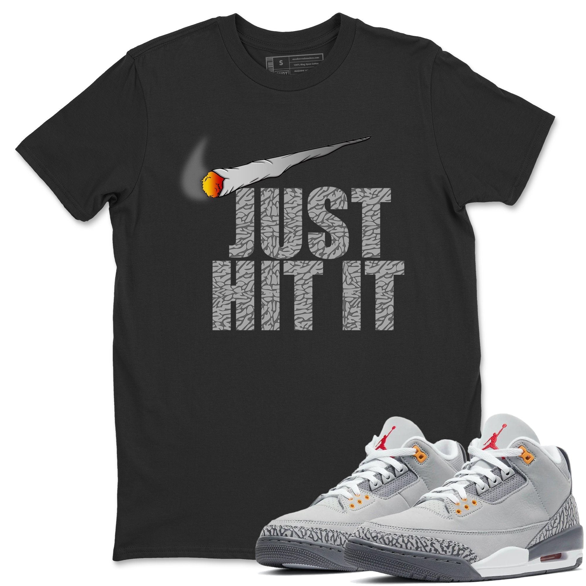 Jordan 3 Cool Grey Sneaker Match Tees Just Hit It Sneaker Tees Jordan 3 Cool Grey Sneaker Release Tees Unisex Shirts
