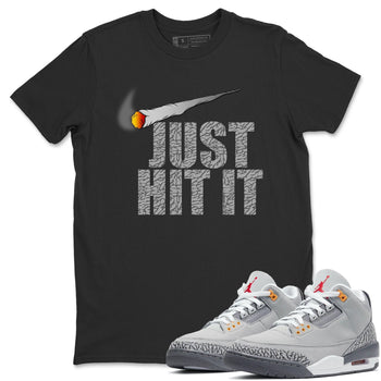 Jordan 3 Cool Grey Sneaker Match Tees Just Hit It Sneaker Tees Jordan 3 Cool Grey Sneaker Release Tees Unisex Shirts