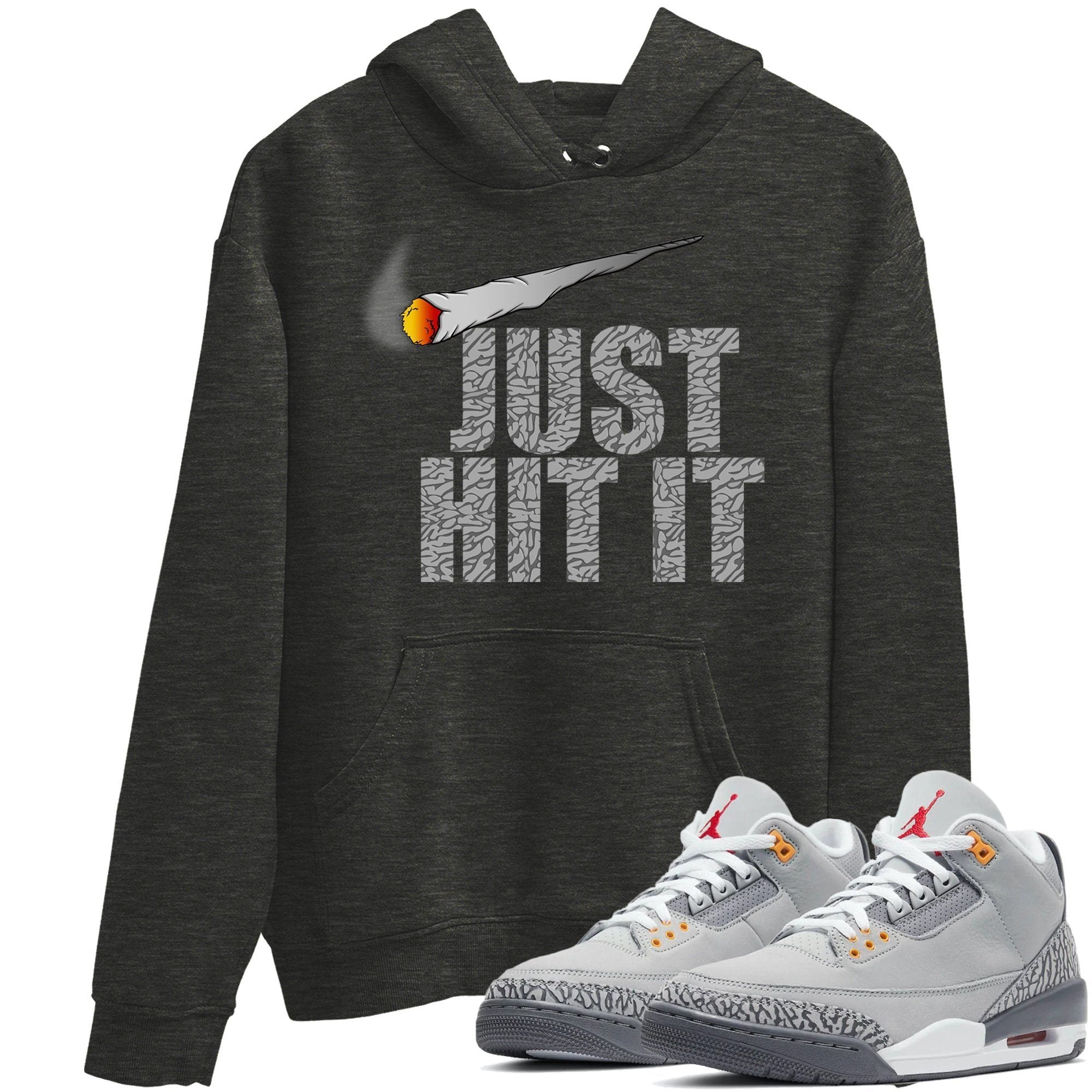 Jordan 3 Cool Grey Sneaker Match Tees Just Hit It Sneaker Tees Jordan 3 Cool Grey Sneaker Release Tees Unisex Shirts