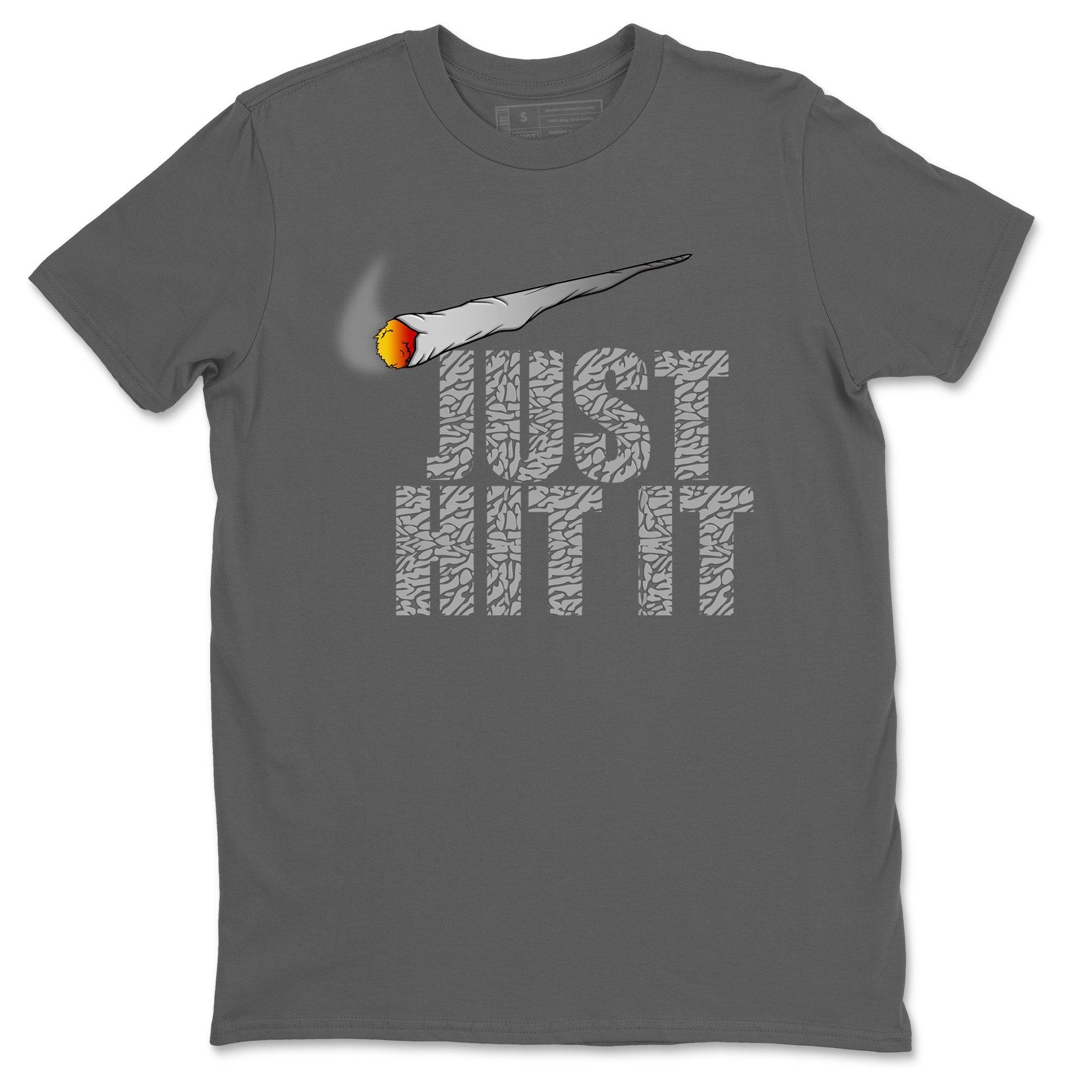 Jordan 3 Cool Grey Sneaker Match Tees Just Hit It Sneaker Tees Jordan 3 Cool Grey Sneaker Release Tees Unisex Shirts