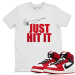 Jordan 1 Chicago Sneaker Match Tees Just Hit It Sneaker Tees Jordan 1 Chicago Sneaker Release Tees Unisex Shirts