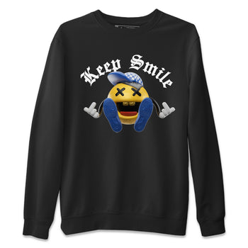 Jordan 1 Game Royal Varsity Maize Sneaker Match Tees Keep Smiling Sneaker Tees Jordan 1 Game Royal Varsity Maize Sneaker Release Tees Unisex Shirts