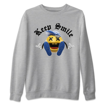 Jordan 1 Game Royal Varsity Maize Sneaker Match Tees Keep Smiling Sneaker Tees Jordan 1 Game Royal Varsity Maize Sneaker Release Tees Unisex Shirts